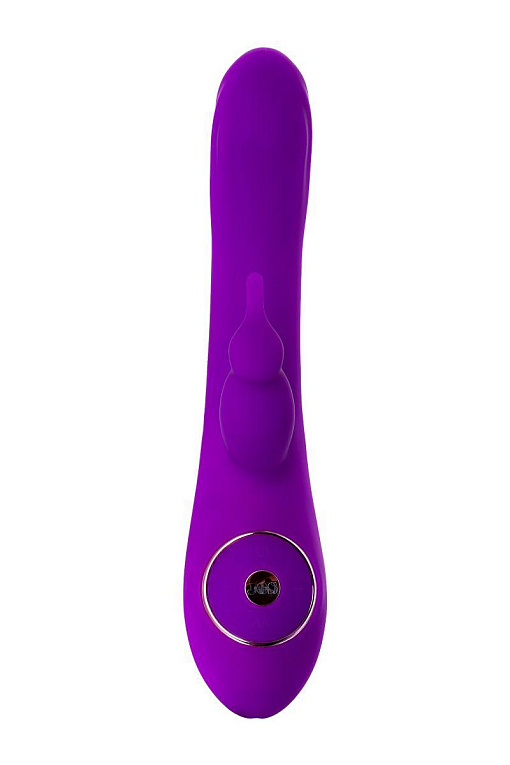Фиолетовый ротатор с клиторальным стимулятором YUM - 21 см. от Intimcat