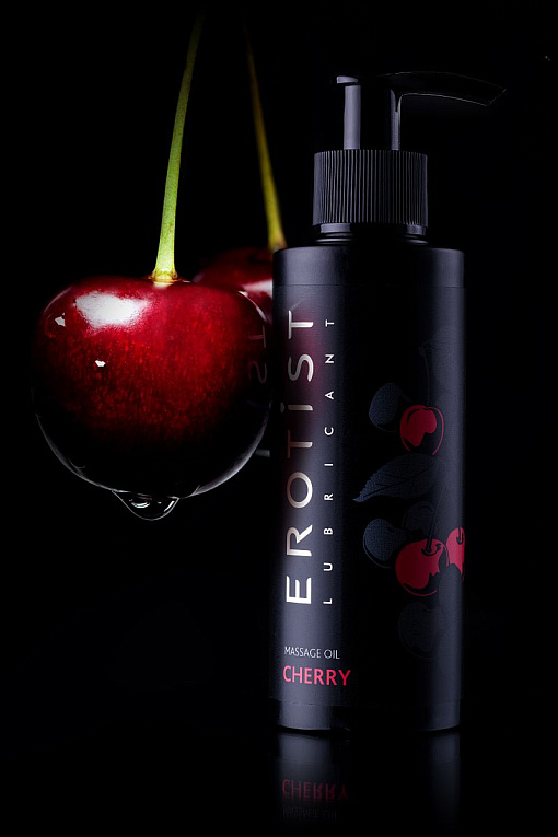 Массажное масло Erotist CHERRY с ароматом вишни - 150 мл. - фото 5
