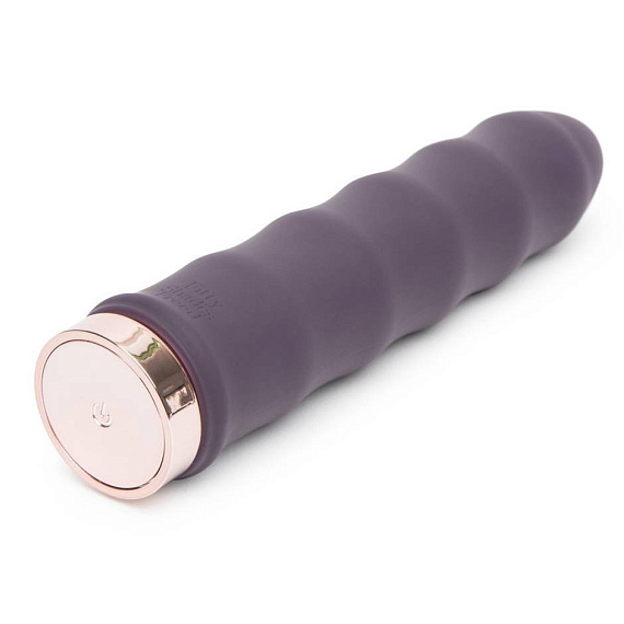 Фиолетовый вибратор с волнообразным стволом Deep Inside Rechargeable Classic Wave Vibrator - 16,5 см. - силикон
