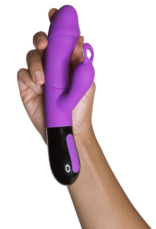 Фиолетовый вибратор-кролик Ares 2.0 - 20,6 см. - силикон