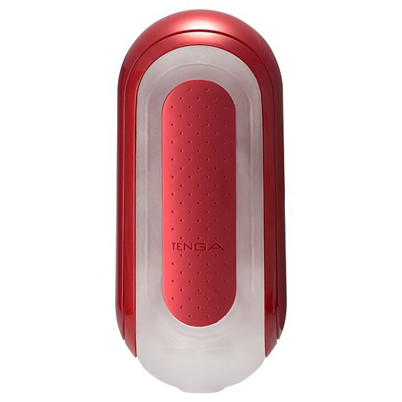 Красный мастурбатор Flip Zero Red   Warmer с подогревом - термопластичный эластомер (TPE)