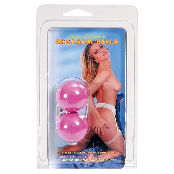 Фиолетовые вагинальные шарики на мягкой сцепке - анодированный пластик (ABS)
