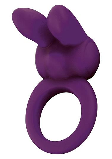 Фиолетовое эрекционное кольцо EOS THE RABBIT C-RING