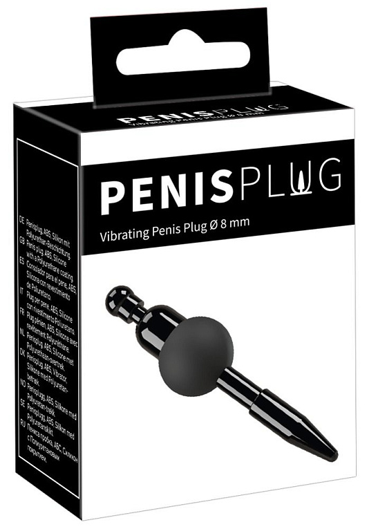 Черный уретральный вибростимулятор Vibrating Penis Plug - фото 8
