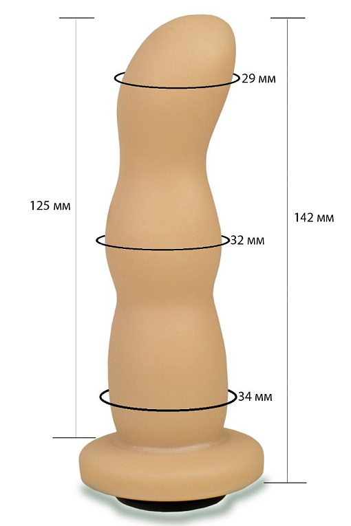 Телесная рельефная насадка Harness - 14,2 см. - поливинилхлорид (ПВХ, PVC)