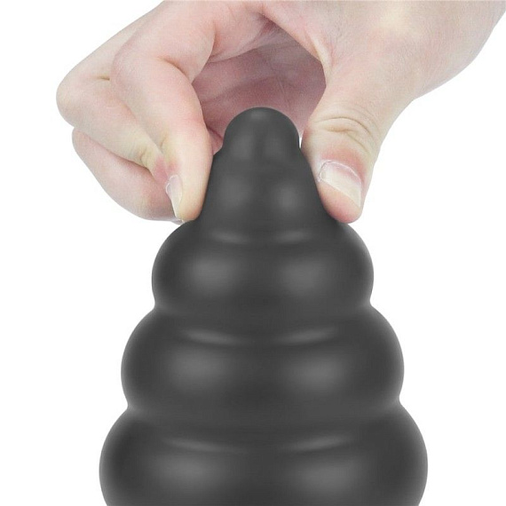 Черная анальная вибровтулка 7 King Sized Vibrating Anal Cracker - 18 см. от Intimcat