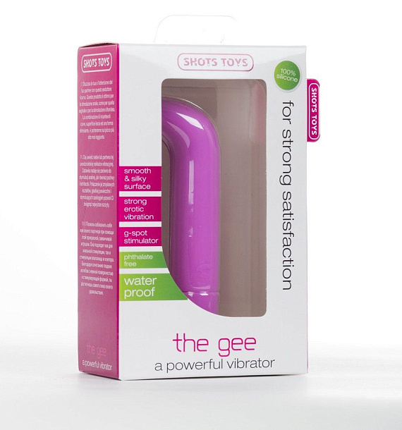 Розовый вибратор The Gee - 10,5 см. - силикон