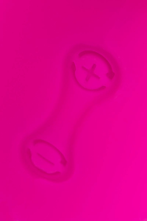 Розовый силиконовый вибратор с клиторальным стимулятором LIA - 19 см. - фото 10