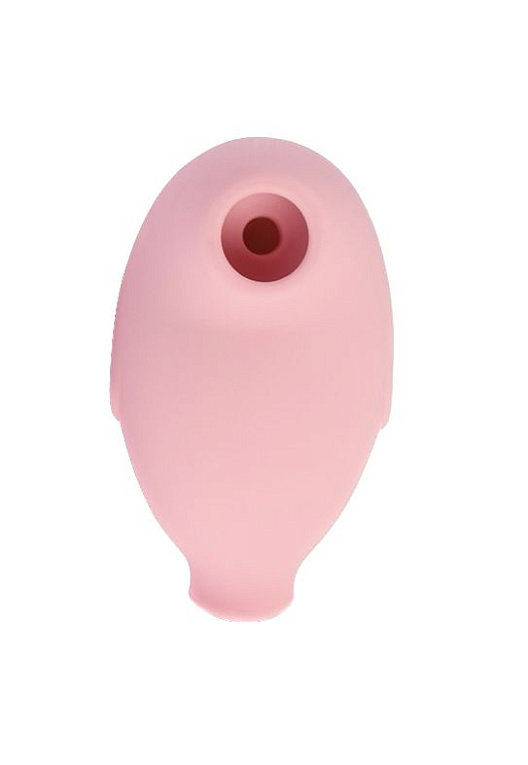 Розовый перезаряжаемый вакуумный стимулятор Penguin - анодированный пластик, силикон