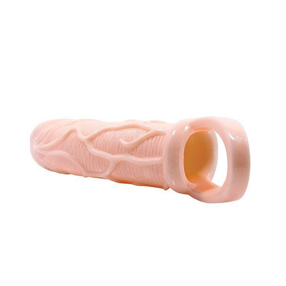 Насадка на пенис с подхватом для мошонки - 17 см. от Intimcat