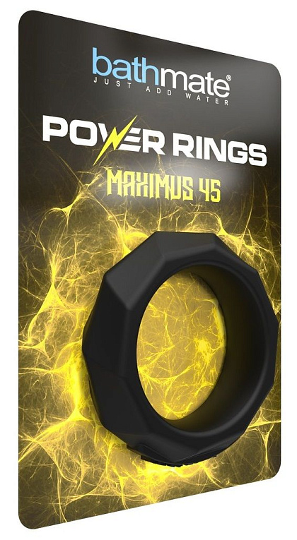 Черное эрекционное кольцо Maximus 45 Bathmate