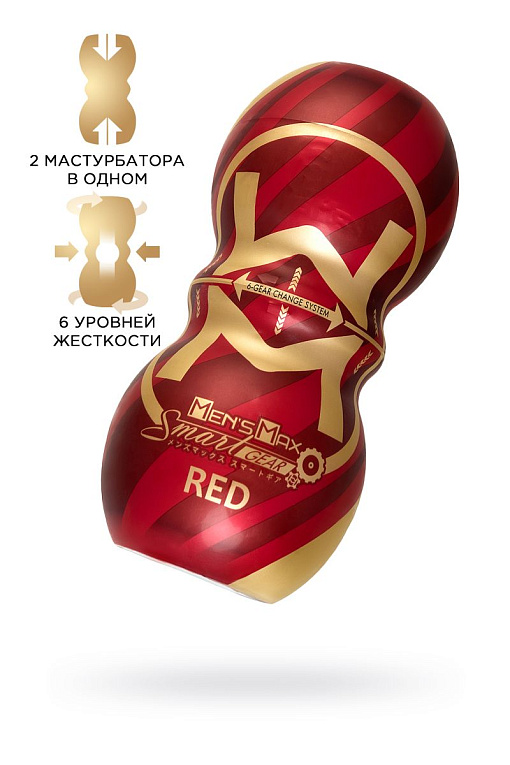 Мастурбатор MensMax Smart Gear RED - термопластичный эластомер (TPE)