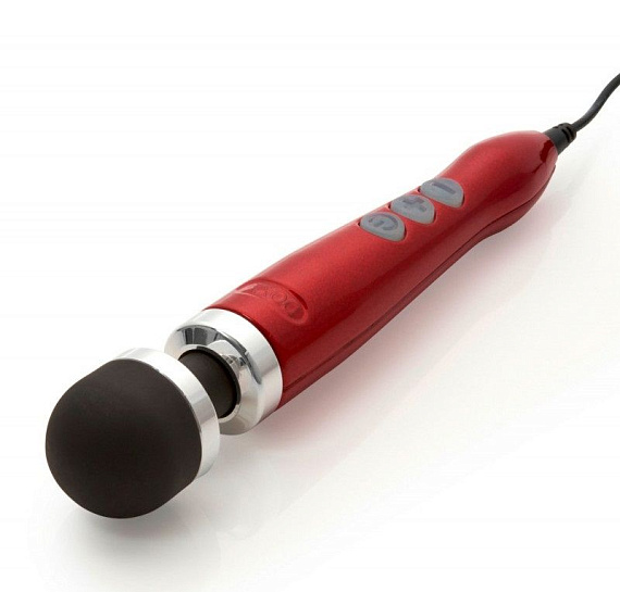 Красный вибратор Doxy Number 3 - 28 см. - силикон