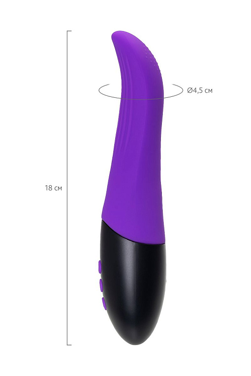 Фиолетовый ротатор «Дрючка-заменитель» с функцией нагрева - 18 см. - фото 10
