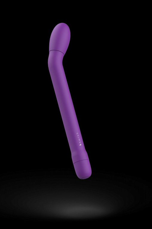 Фиолетовый G-стимулятор с вибрацией Bgee Classic - 18 см. - анодированный пластик (ABS)