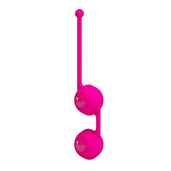 Ярко-розовые вагинальные шарики Kegel Tighten Up III от Intimcat