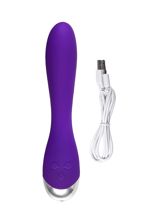 Фиолетовый вибратор «Дрючка-удовольствие» - 20,5 см. - фото 6
