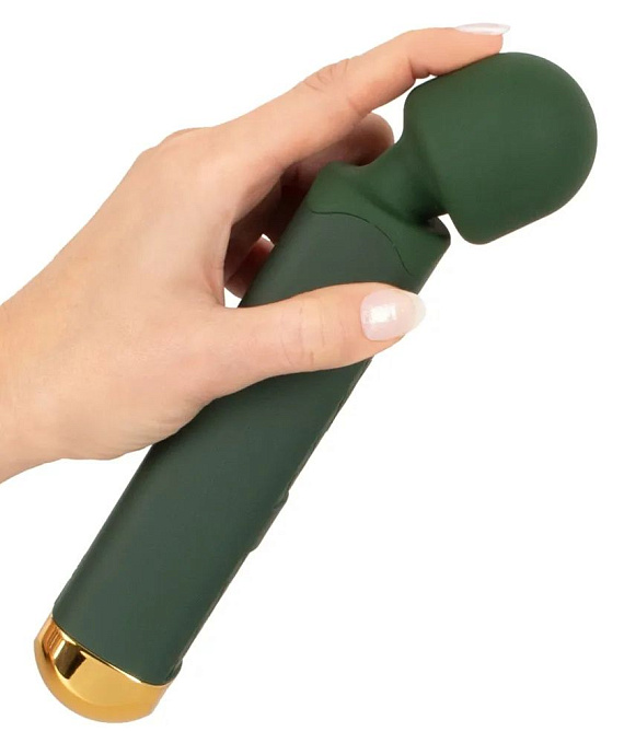 Зеленый wand-вибромассажер Luxurious Wand Massager - 22,2 см. - силикон