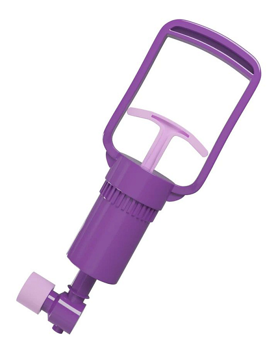 Фиолетовая клиторальная помпа Pleasure Pump Pipedream