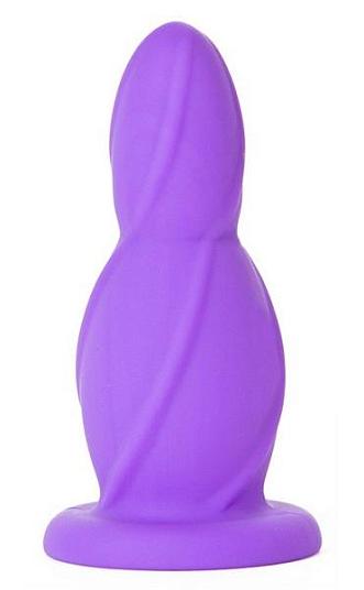 Фиолетовая анальная втулка Medium Buttplug среднего размера - 11,4 см.