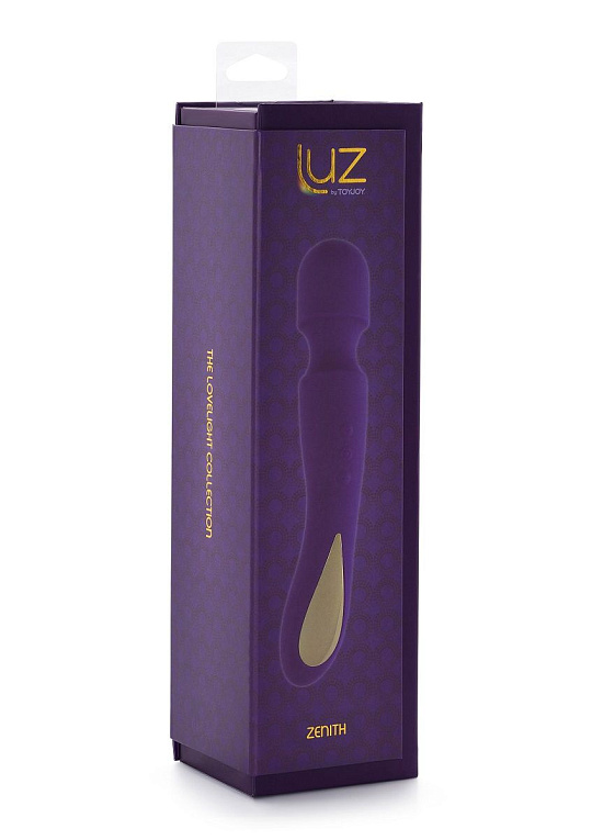 Фиолетовый wand-вибромассажёр Zenith Massager - 23 см. - силикон