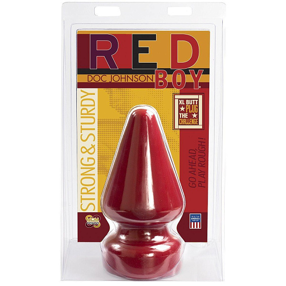Огромная анальная пробка Red Boy The Challenge Butt Plug - 23 см. - поливинилхлорид (ПВХ, PVC)
