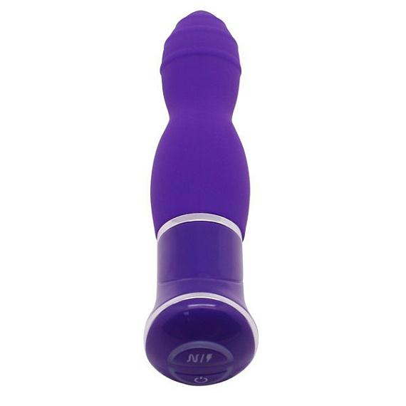 Фиолетовый вибратор ECSTASY Rippled Vibe - 19,5 см. от Intimcat