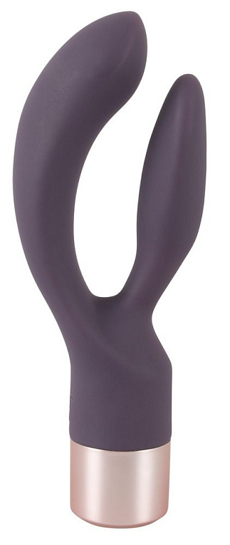 Фиолетовый вибратор-кролик Elegant Rabbit - 15,2 см. - силикон