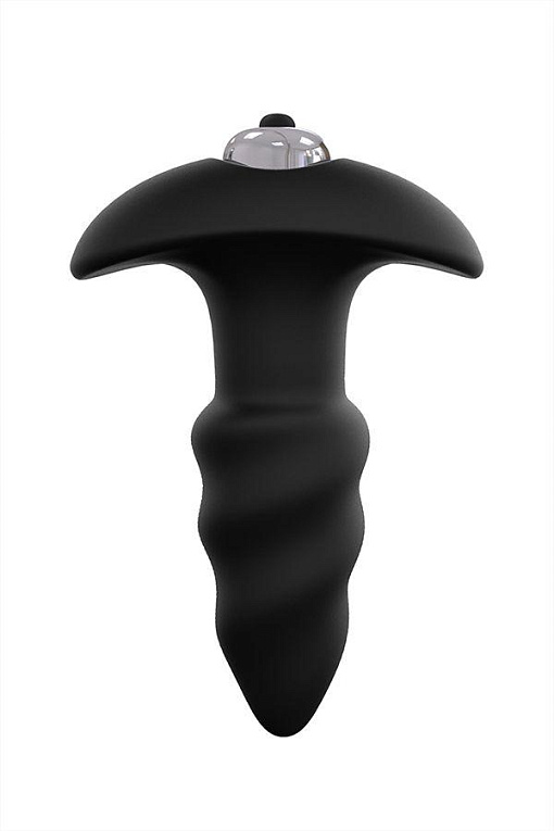 Чёрная анальная втулка S-HANDE Lovearrow с вибрацией - 10 см. от Intimcat