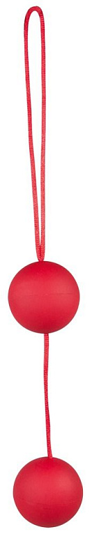 Красные вагинальные шарики Velvet Red Balls от Intimcat