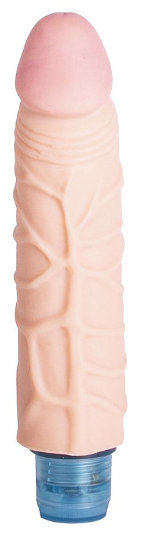 Телесный вибромассажёр Vibro Realistic Cock Dildo - 17,4 см. - термопластичный эластомер (TPE)
