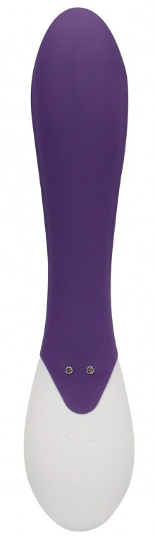 Фиолетовый вибратор Frenzy с функцией нагрева - 20,8 см. от Intimcat