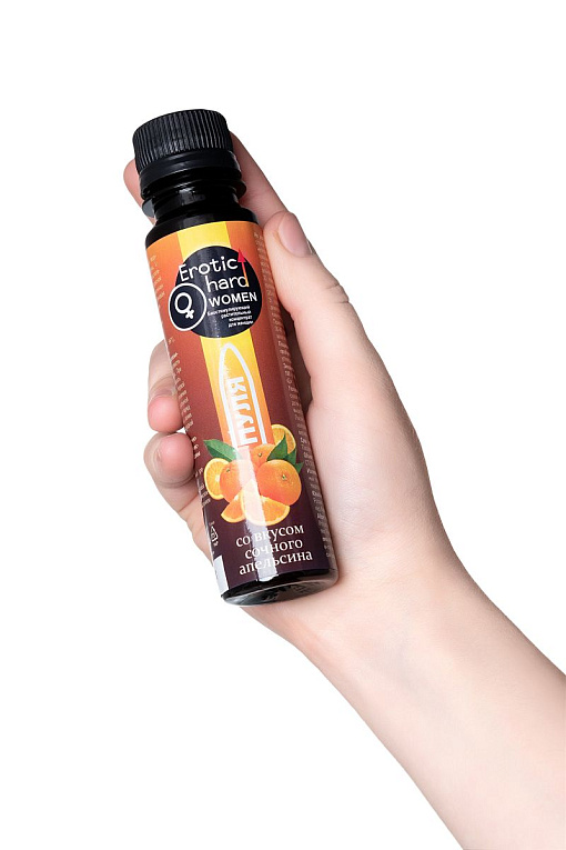 Биостимулирующий концентрат для женщин Erotic hard  Пуля  со вкусом сочного апельсина - 100 мл. - фото 5
