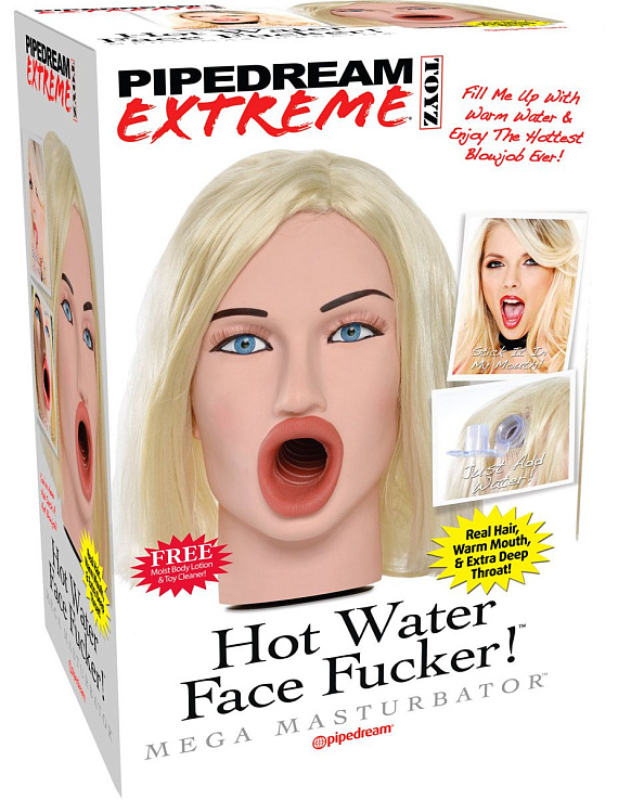 Мастурбатор-голова Hot Water Face Fucker! Blonde - фото 7