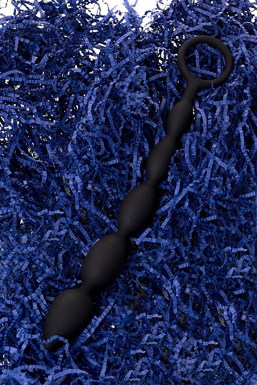 Черная анальная цепочка A-toys - 27,6 см. - фото 9