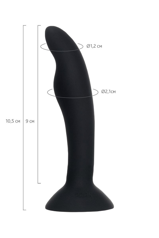 Черная анальная втулка Stroft - 10,5 см. - фото 8