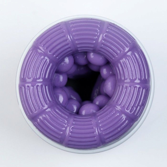 Фиолетовый сквозной мастурбатор Through HARD - фото 5