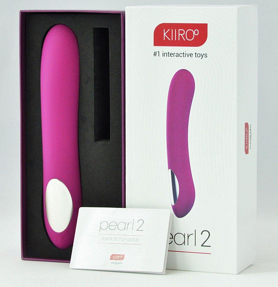 Фиолетовый вибратор для секса на расстоянии Pearl 2 - 20 см. Kiiroo