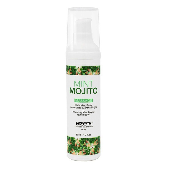 Разогревающее массажное масло с ароматом мохито Gourmet Mint Mojito - 50 мл. - 