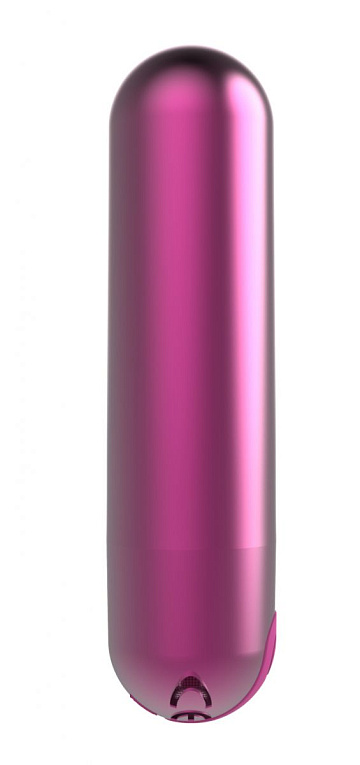Малиновая перезаряжаемая вибропуля Clio - 7,6 см. - пластик