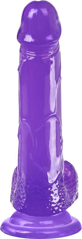 Фиолетовый реалистичный фаллоимитатор Mr. Bold L - 18,5 см. Bradex