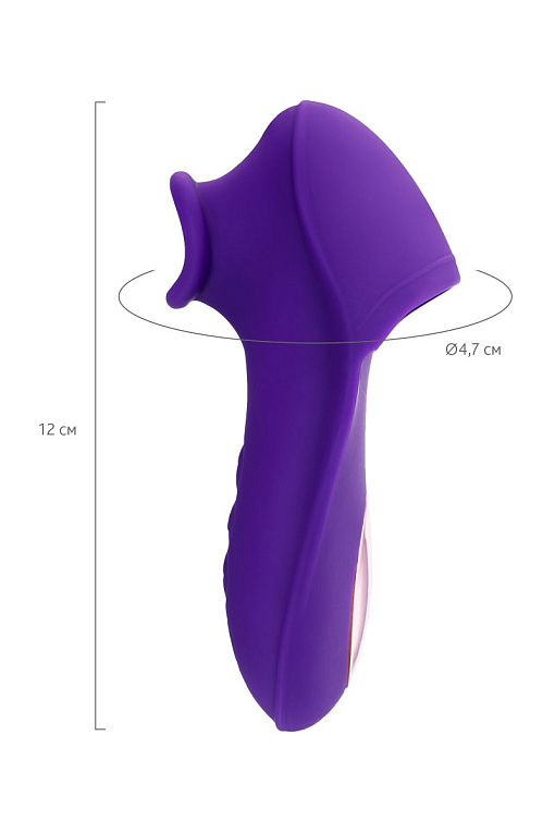 Фиолетовый клиторальный стимулятор Swizzy - фото 7