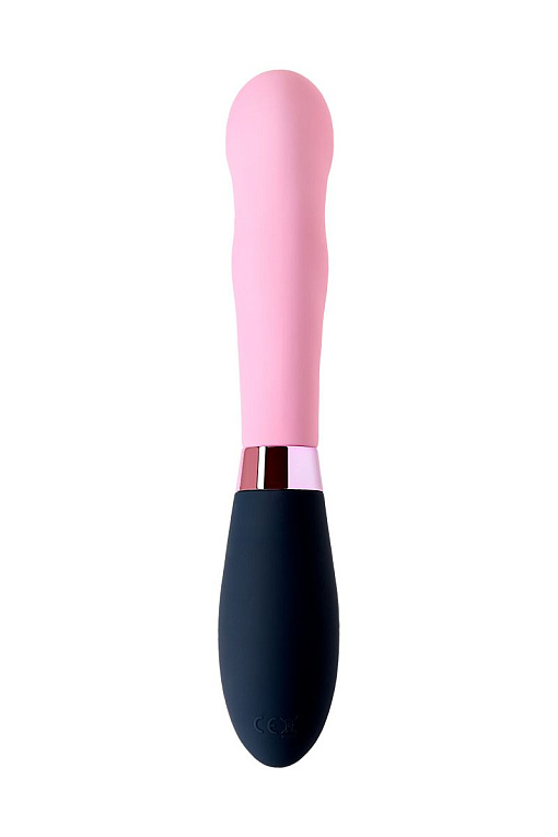 Розовый вибромассажер Ornella с клиторальным стимулятором - 21,5 см. - фото 5