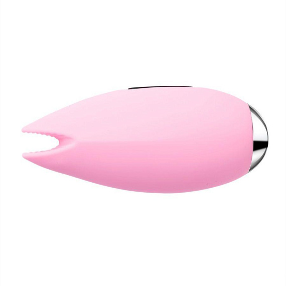 Розовый вибростимулятор клитора Candy с эффектом  поцелуя рыбки - фото 5