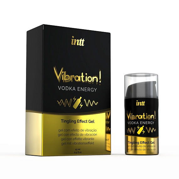 Жидкий интимный гель с эффектом вибрации Vibration! Vodka Energy - 15 мл. - 