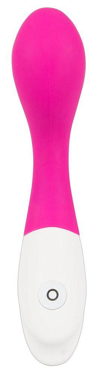Розовый вибратор для массажа G-точки Sweet Smile - 18 см. - силикон