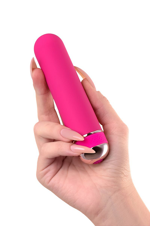 Розовый нереалистичный мини-вибратор Mastick Mini - 13 см. - фото 6