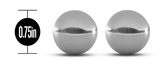 Серебристые вагинальные шарики Gleam Stainless Steel Kegel Balls - металл