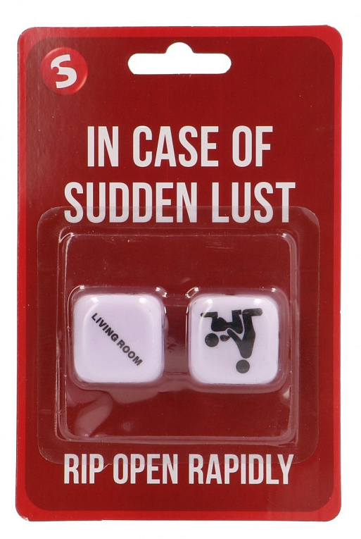 Игральные кубики In Case Of Sudden Lust Sex Dice - пластик