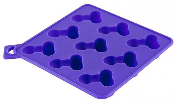 Формочка для льда фиолетового цвета - силикон